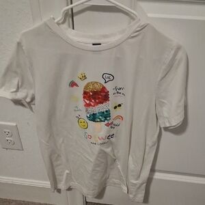 Womans White Graphic T-Shirt